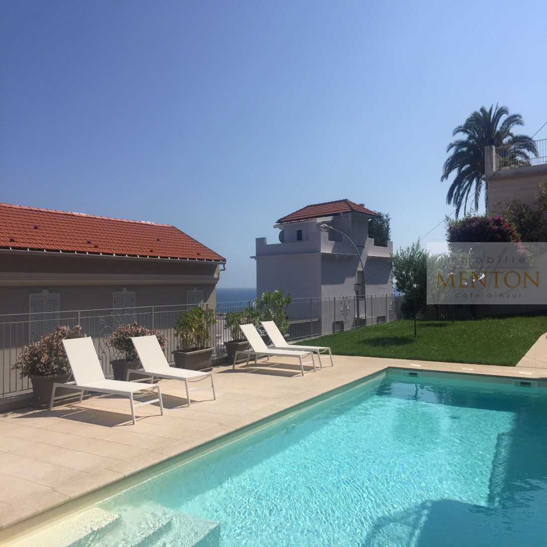 vente Roquebrune Cap Martin Golfe Bleu beau 3 pièces dernier étage