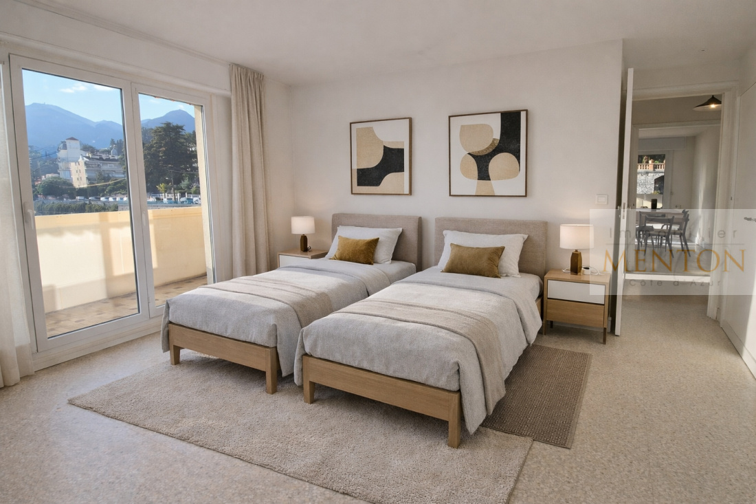 vue de la chambre optimisée en décoration sans travaux