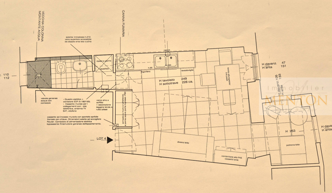 plan actuel de l 'appartement