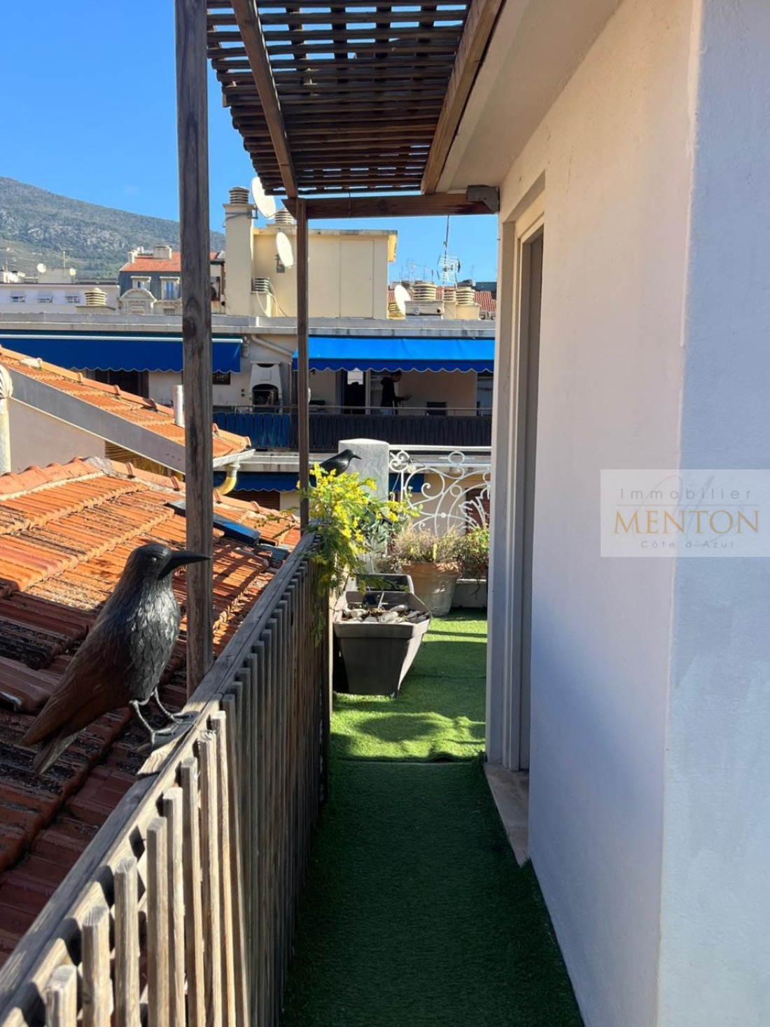 passage entre les 2 terrasses